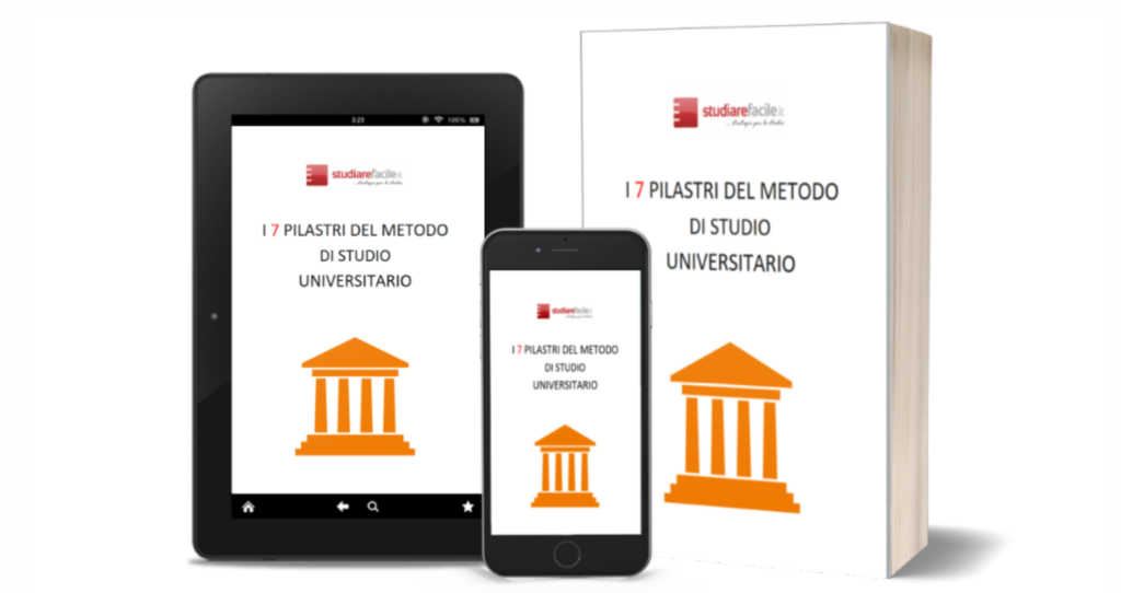 copertina ebook gratuito "I 7 pilastri sul metodo di studio universitario"